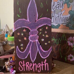 Fleurdelis Sign 6x12 Strength